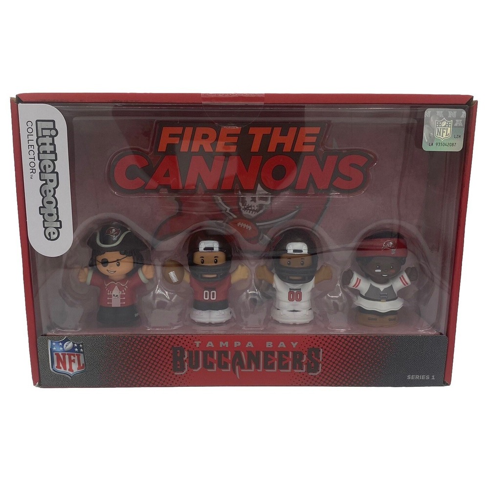Fisher Price Little People Collector NFL Tampa Bay Buccaneers 4 Figure Pack New
